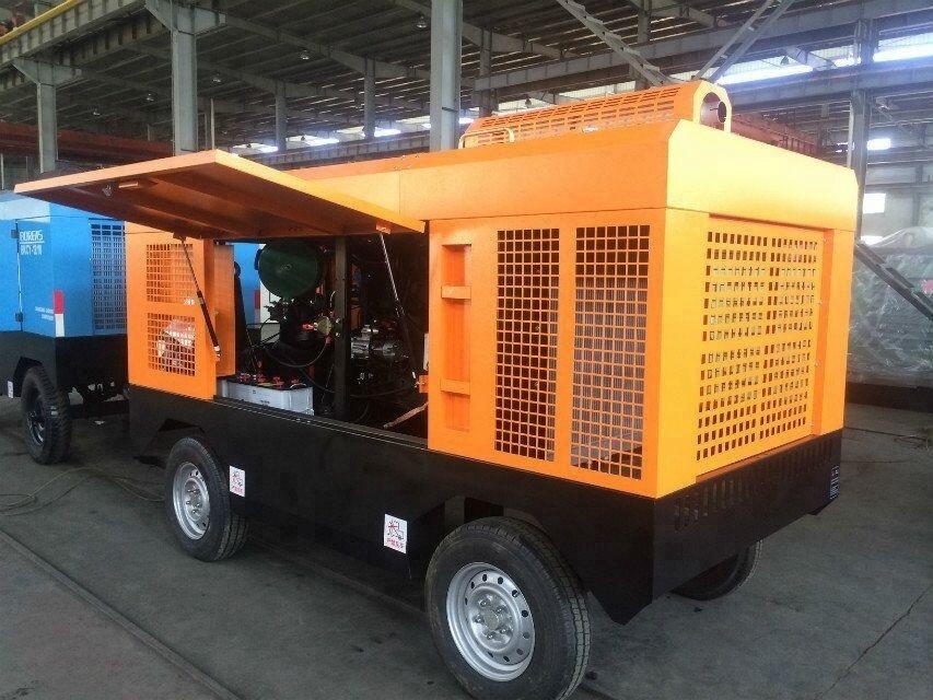 KSCY-550/13 cheap price portable diesel engine drilling rig air compressor 500CFM for quarry