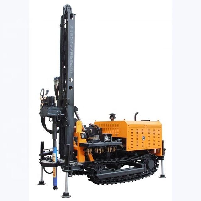 can work with air compressor and mud pump, KW180 180m Land borehole drilling machine to dig wells,