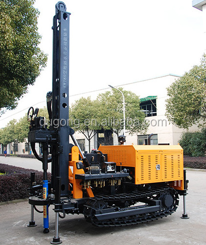 can work with air compressor and mud pump, KW180 180m Land borehole drilling machine to dig wells,