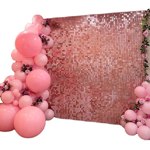 2022 New Arrival luxury Wedding event Backdrop Decorations Shiny Sign stage Background Walls Shimmer Sequin Wall Panel for Party