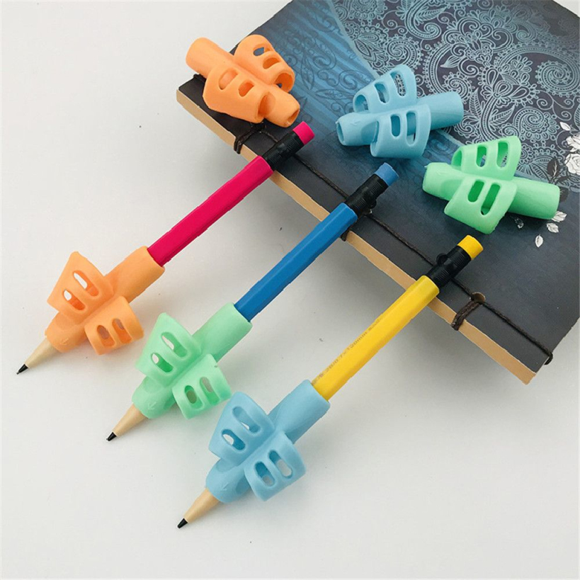 New Pen Grips Handwriting  Preschool Silicone Pencil Holder Pen Writing Aid Grip School Supplies for Kids Writing Accessories