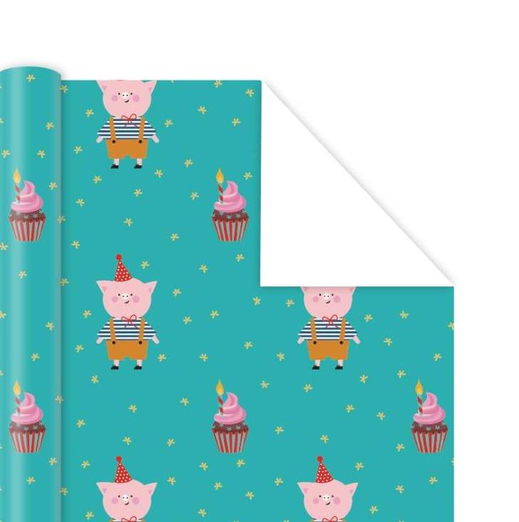 Latest Design Fancy Cartoon Art Paper Wrap for Kids Gift Packing Book Wrapping Paper