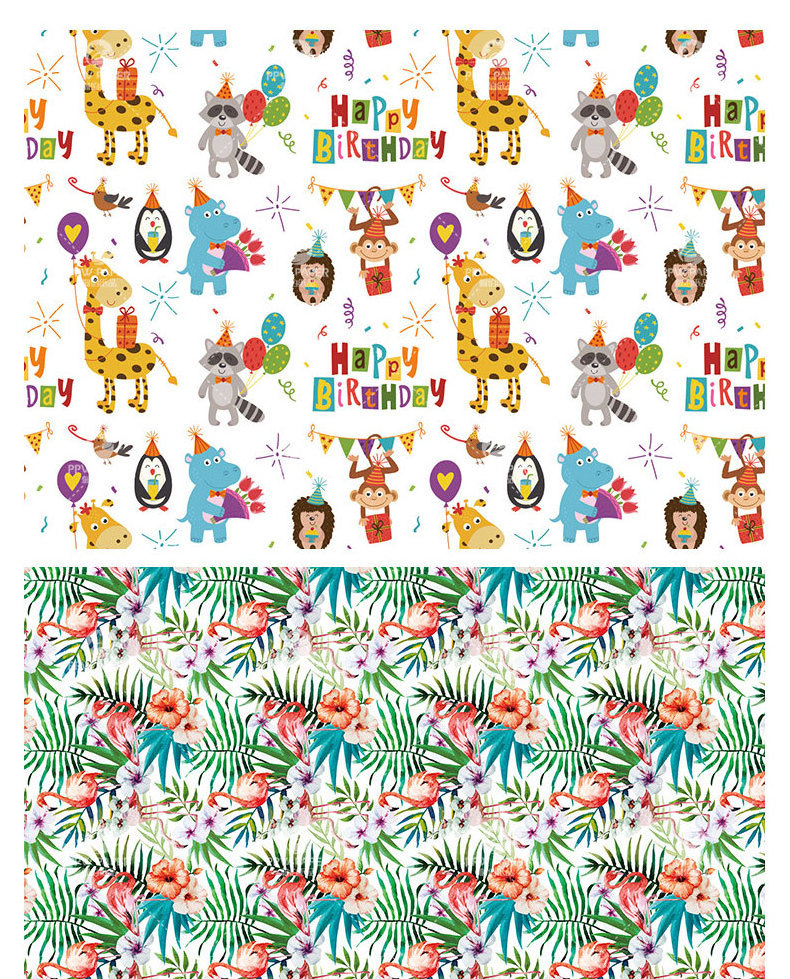 Latest Design Fancy Cartoon Art Paper Wrap for Kids Gift Packing Book Wrapping Paper