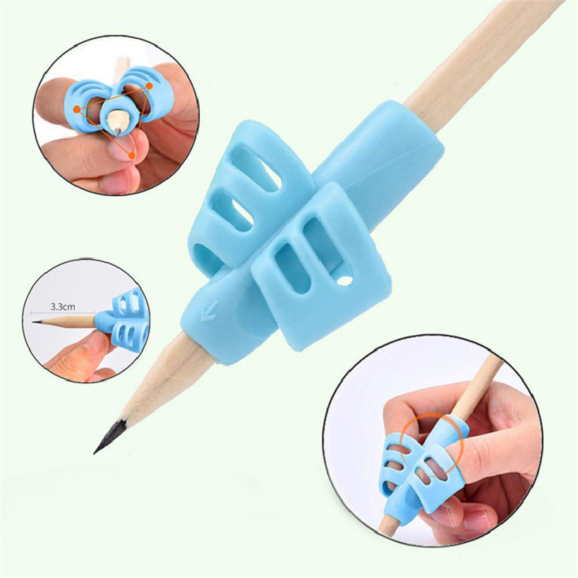 New Pen Grips Handwriting  Preschool Silicone Pencil Holder Pen Writing Aid Grip School Supplies for Kids Writing Accessories