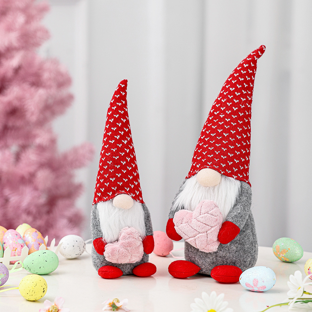 Hot sale Christmas Gnome Plush Ornaments Swedish Tomte Elf Faceless Decorations Dwarf Figurines Table Gnomes Decor Gifts Present