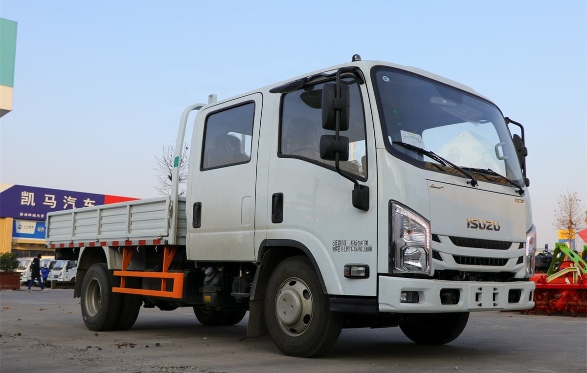 Isuzu EC5 Mini Cargo Truck Diesel Engine 116hp Isuzu Double Cabin Light Cargo Truck for Sale