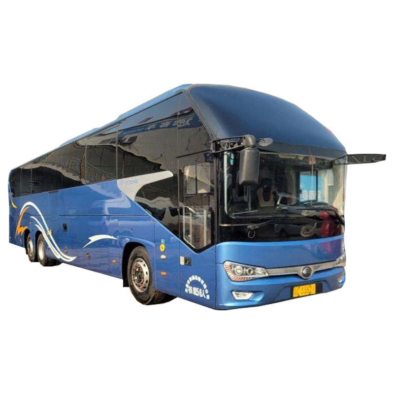 New Arrival 14 Meters Used Yutong Bus Luxury 56 Seats Coaches Busses Double Rear Axle Voiture Second Hand Bus for Sale