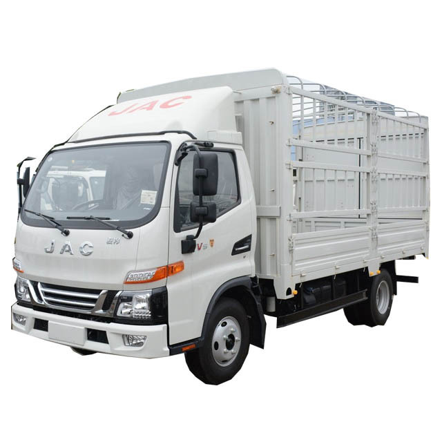 China Brand JAC Light Cargo Truck 4x2 130hp Lorry Fence Truck Euro VI Diesel Engine for Sale