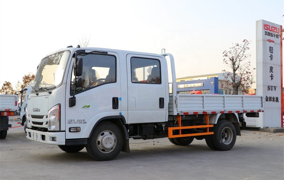 Isuzu EC5 Mini Cargo Truck Diesel Engine 116hp Isuzu Double Cabin Light Cargo Truck for Sale