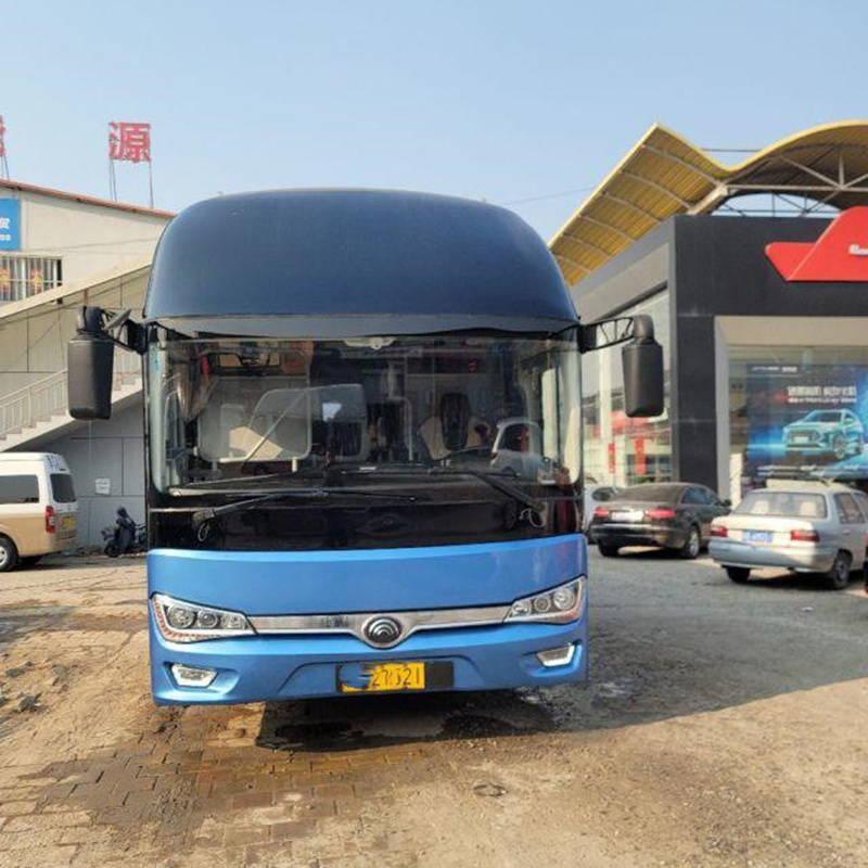 New Arrival 14 Meters Used Yutong Bus Luxury 56 Seats Coaches Busses Double Rear Axle Voiture Second Hand Bus for Sale