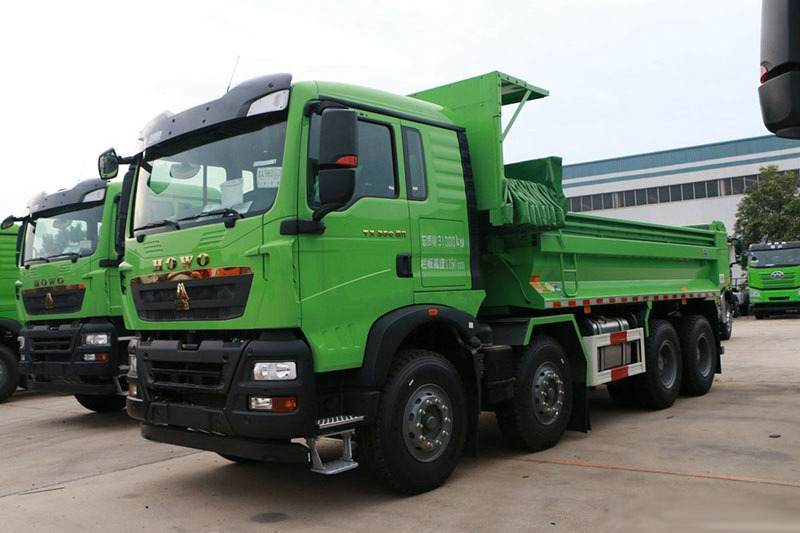 Brand used howo dump truck 6x4 8x4 diesel sino truck 350hp left hand drive dump truck for sale