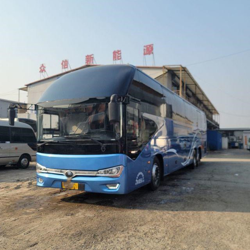 New Arrival 14 Meters Used Yutong Bus Luxury 56 Seats Coaches Busses Double Rear Axle Voiture Second Hand Bus for Sale