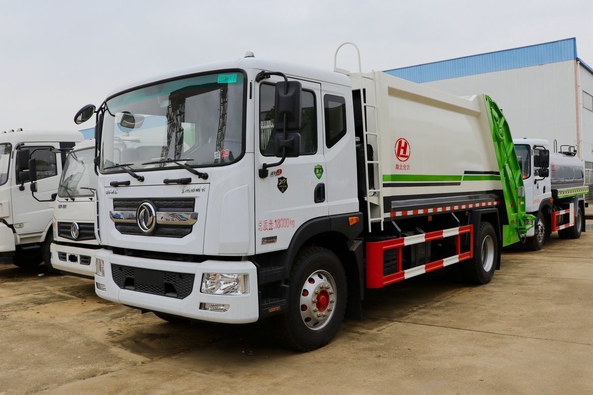 Dongfeng Brand Garbage Truck 4x2 230hp Compression Refuse Collector Garbage Collection Truck