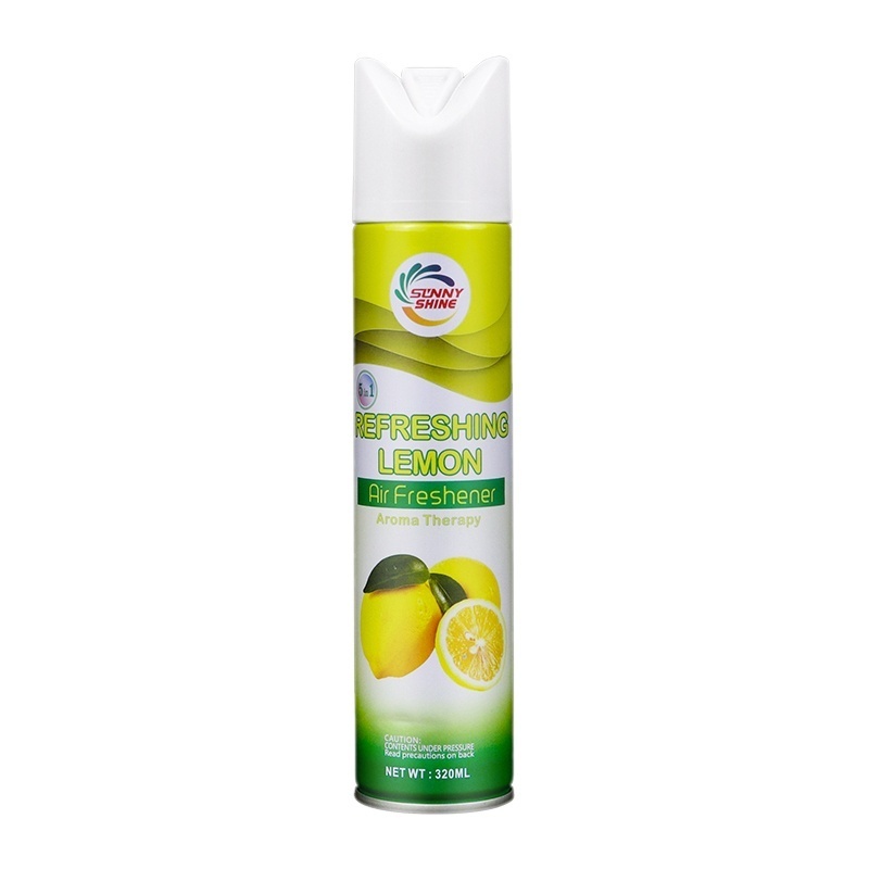 HERIOS 320ml Sunny Shine Air Freshener Spray and Odor Eliminator for Strong Odor Lemon Scent for Home Use