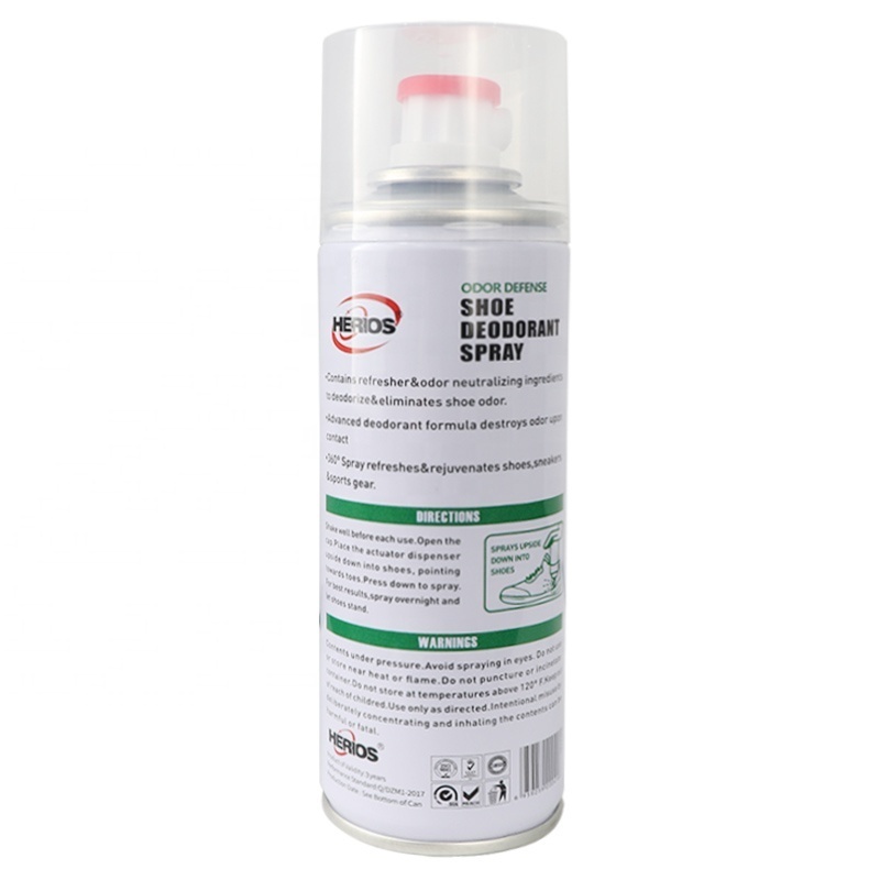 HERIOS 180ml Deodorization And Sterilization Spray For Shoes Socks Shoe Cabinets Wardrobes