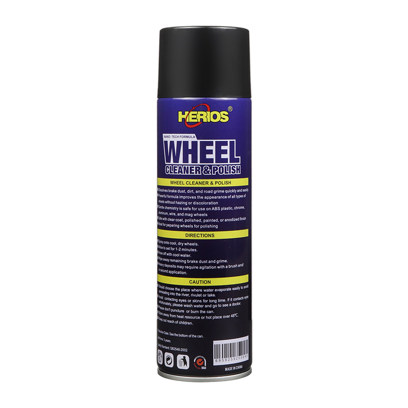 500 ML Car Care Products Wheel Foam Cleaner and Polish Spray Hub Cleaning Spray