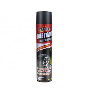 650ml HERIOS Waterless Tire Shine Foam Cleaner Spray Tyre Protectant Cleaner Spray