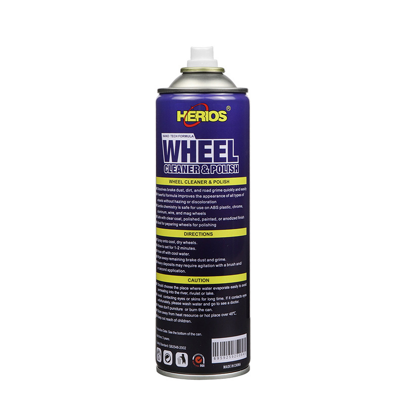 500ml HERIOS Wheel Cleaner Tough Wheel Cleaning Spray for Car Wash Detailing Rim Cleaner Brake Dust Remover