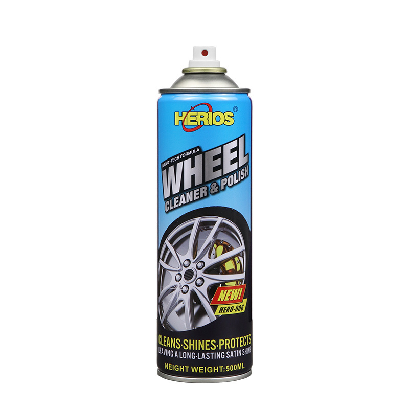 500ml HERIOS Wheel Cleaner Tough Wheel Cleaning Spray for Car Wash Detailing Rim Cleaner Brake Dust Remover