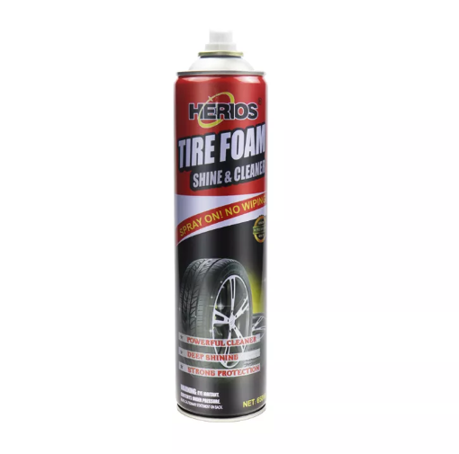 Tire Foam Cleaner Sprayable Extra Glossy Tire Shine Safe for Cars, Trucks, Motorcycles, RVs & More,