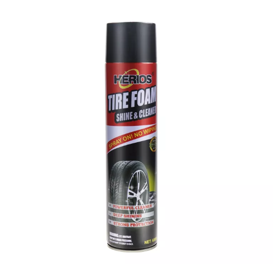 Tire Foam Cleaner Sprayable Extra Glossy Tire Shine Safe for Cars, Trucks, Motorcycles, RVs & More,