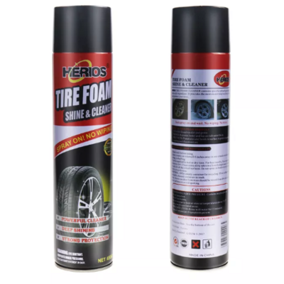 Tire Foam Cleaner Sprayable Extra Glossy Tire Shine Safe for Cars, Trucks, Motorcycles, RVs & More,