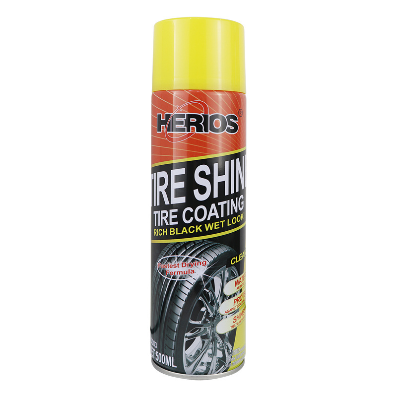 HERIOS 500ml Car Care Products Tire Polishing Coating Tire Shine Without Foam High Gloss Longest Lasting Tire Coating