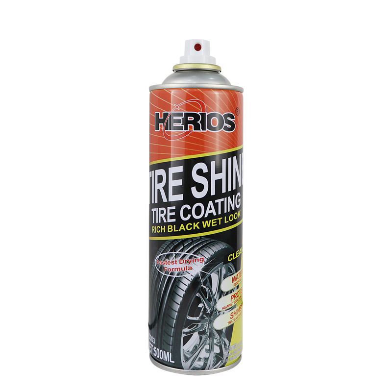 HERIOS 500ml Car Care Products Tire Polishing Coating Tire Shine Without Foam High Gloss Longest Lasting Tire Coating