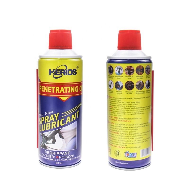 HERIOS 450 ml Specialist Silicone Lubricant Spray With Straw Spray Silicone Lubricant Provides A Protective