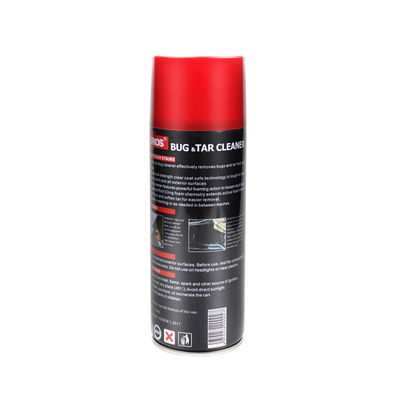 450ml HERIOS Bug and Tar Remover All Purpose Exterior Cleaner Degreaser to Remover Away Bugs on Plastic Rubber Metal Chrome