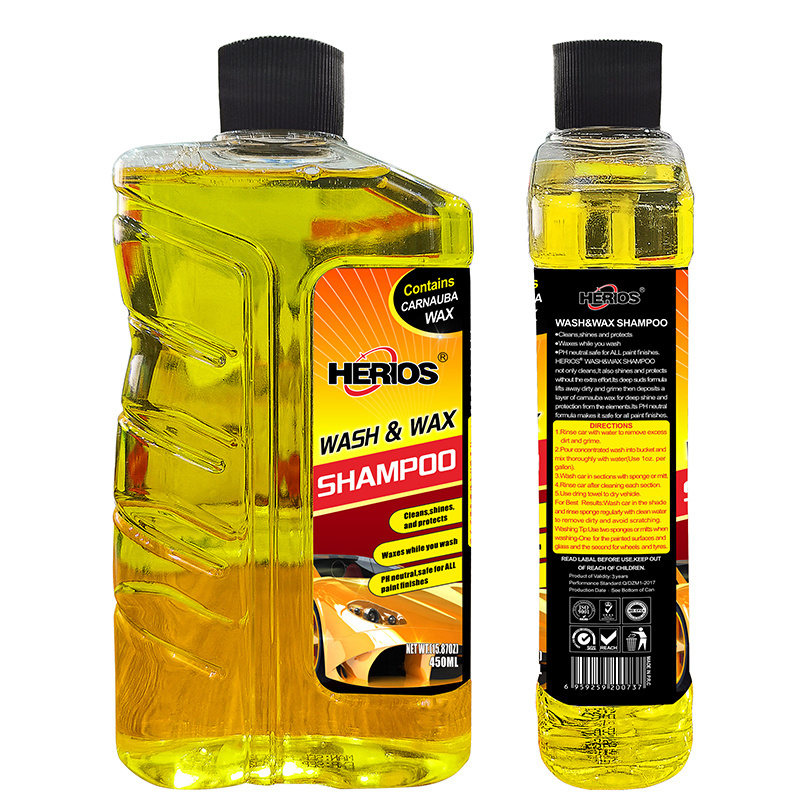 HERIOS Car Wash Soap Cleaner Rich Foam Cleaner For Car Care Large Capacity Snow Foam Car Wash Shampoo Wax