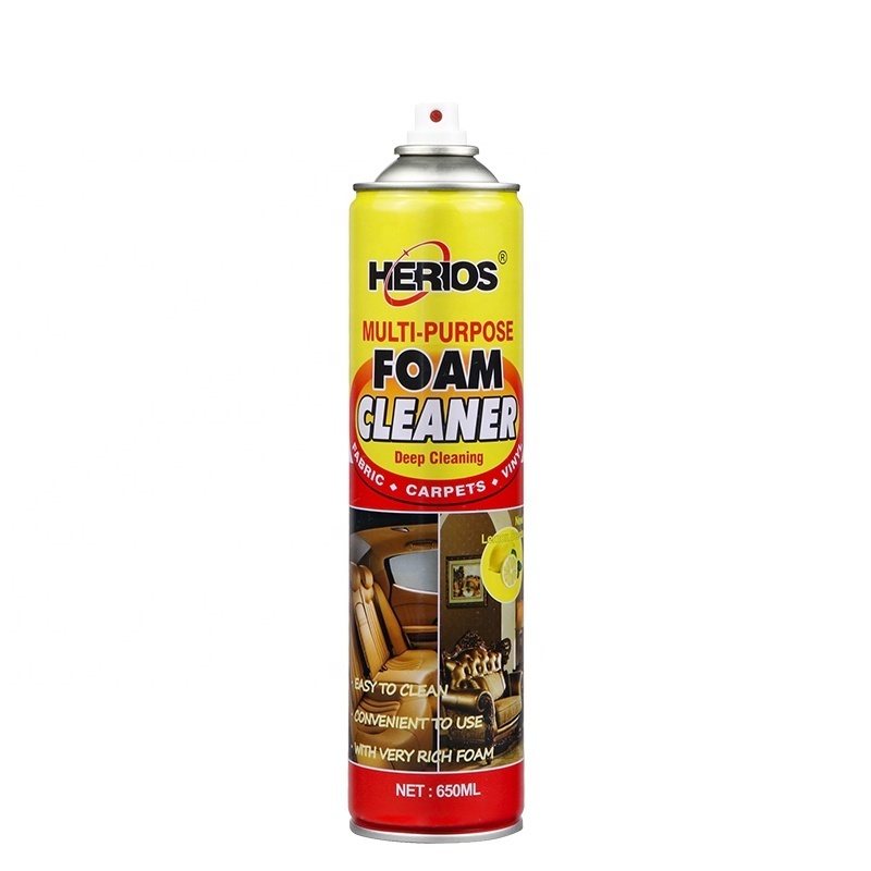 650ml HERIOS Car Interior Spray Cleaning Detergent Upholstery Cleaner Home Foam Cleaner Sofa Cleaner