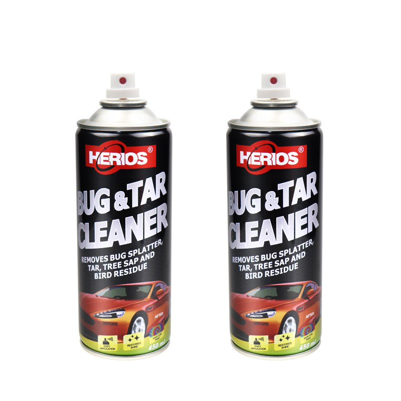 450ml HERIOS Bug and Tar Remover All Purpose Exterior Cleaner Degreaser to Remover Away Bugs on Plastic Rubber Metal Chrome