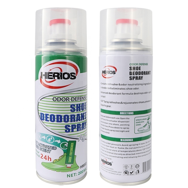 HERIOS 180ml Deodorization And Sterilization Spray For Shoes Socks Shoe Cabinets Wardrobes