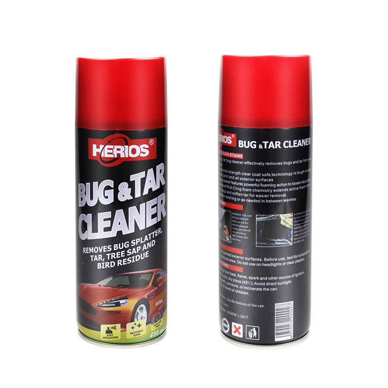 450ml HERIOS Bug and Tar Remover All Purpose Exterior Cleaner Degreaser to Remover Away Bugs on Plastic Rubber Metal Chrome