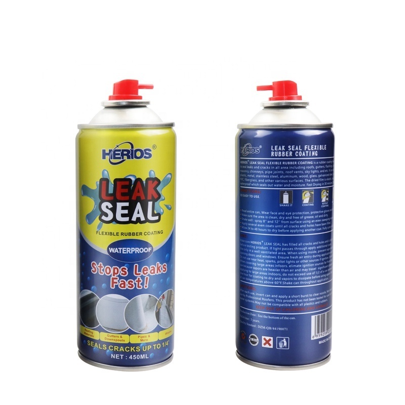 Herios 450ml Leak Seal Waterproof Repair & Sealant Spray - Point & Spray to Seal Cracks, Holes, Leaks, Corrosion & More