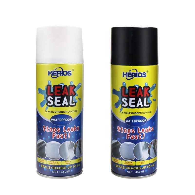 450ml Leak Sealant Spray Waterproof Black White Sealer Spray