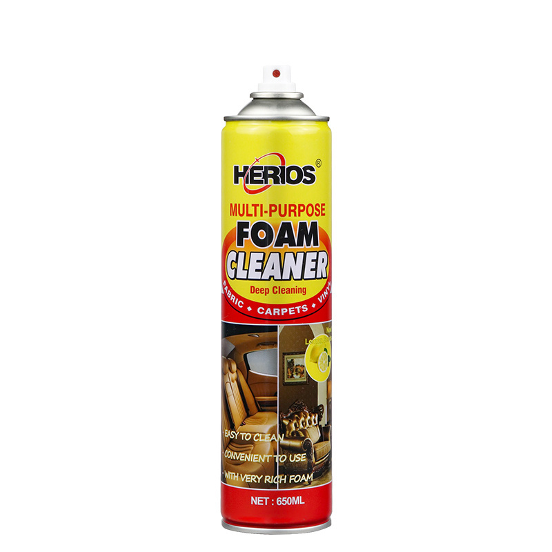 HERIOS multi purpose foam cleaner spray for car and house remove remove stains and keep bright