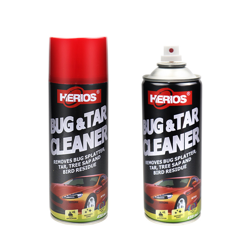 450ml HERIOS Bug and Tar Remover All Purpose Exterior Cleaner Degreaser to Remover Away Bugs on Plastic Rubber Metal Chrome