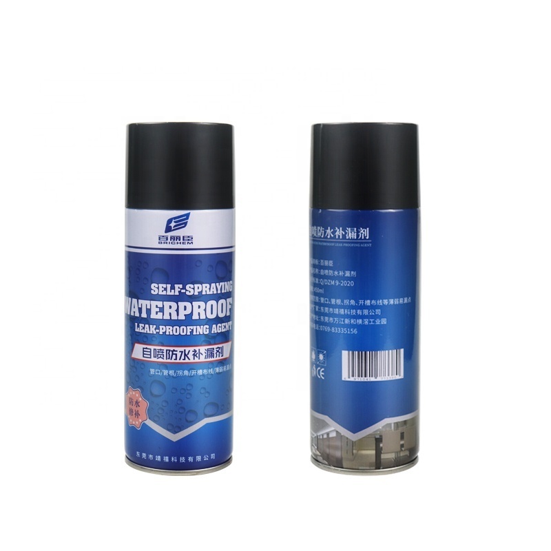 Leak Seal Flexible Rubber Coating Spray Anti Crack Waterproof Leak Sealant Coating Spray Paint Glue Seal