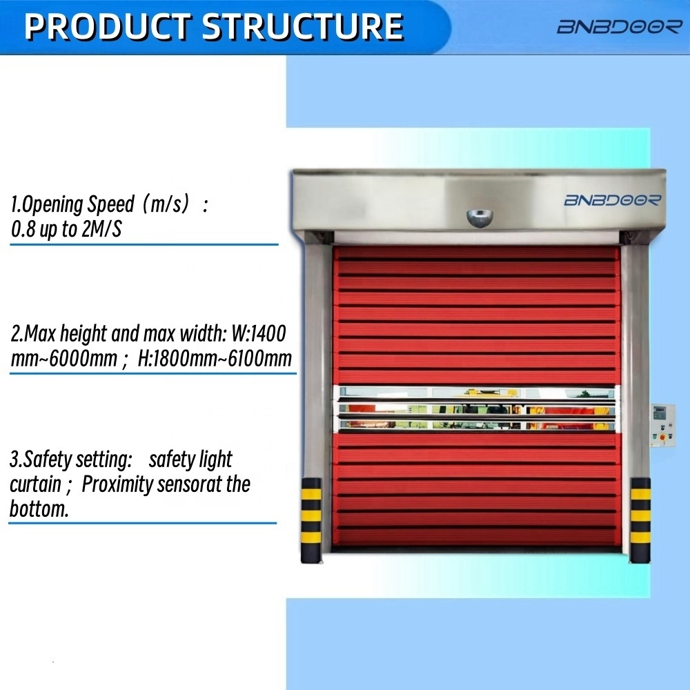 New Launch 2023 volet roulant en aluminium Roller Garage Alloy Fast Door rolling door rapid rolling security high speed doors