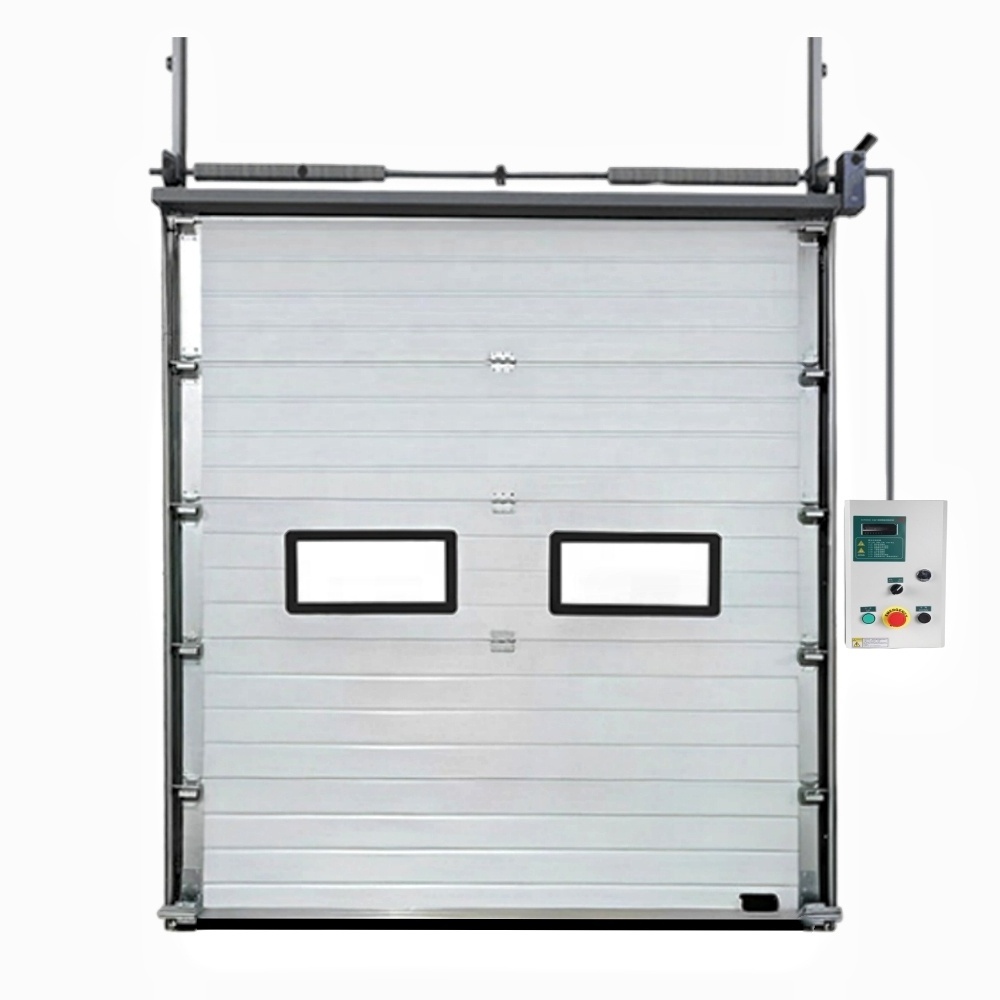 Hot Selling automatic Dust Proof Fast Door Combination industrial overhead rapid sound proof sliding Exterior double entry Doors