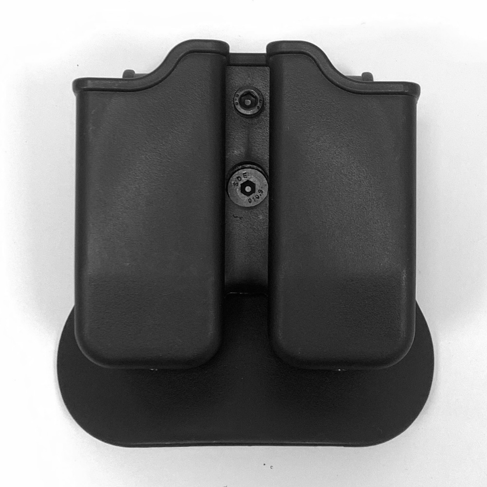 Universal Magazine Holder Carrier for 9mm/.40 Dual Stack Mag Magazine Pouch with Belt Clip Double Magazine Holster