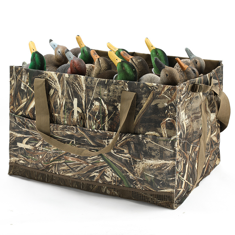 Outdoor Hunting  Waterfowl Blind camo 12 goose duck decoy slot bag