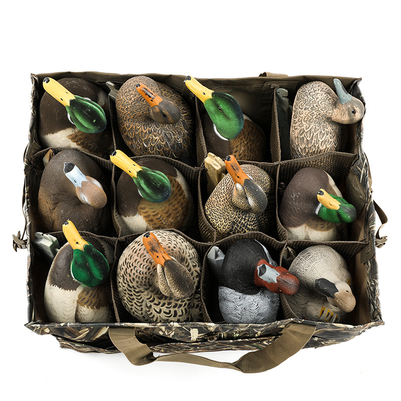 Outdoor Hunting  Waterfowl Blind camo 12 goose duck decoy slot bag