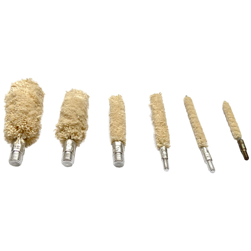 Brass Brush Jag and Cotton Mops Universal gun Cleaning kit .357/.38/9mm.40.45 Caliber gun Cleaning Kit