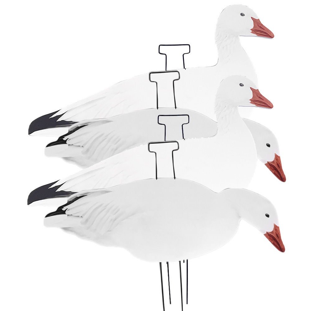 Wholesale Anti-Reflective Corrugated Plastic Snow Goose Decoy Hunting Silhouette decoy for Hunters