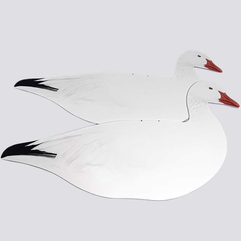 Lifelike Anti-reflective wholesale corrugated plastic snow goose decoys silhouette