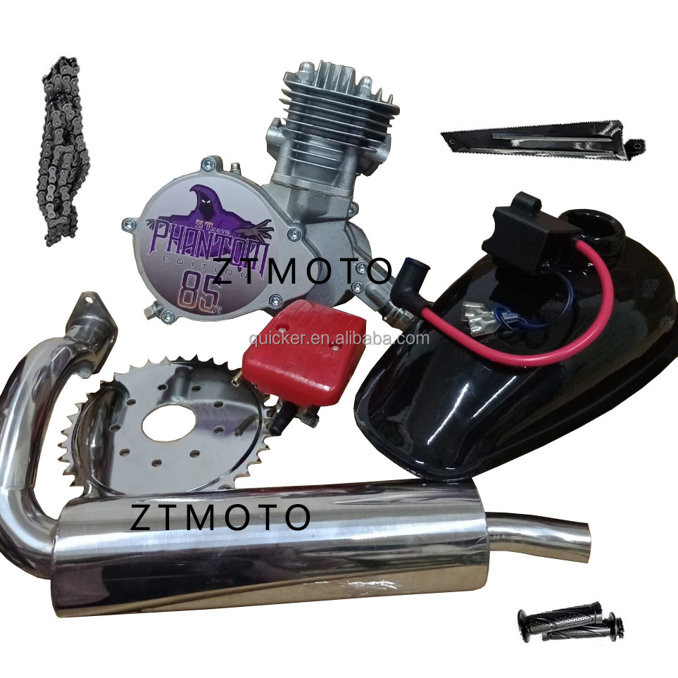 ZTMOTO 4 stroke 2 stroke Dirt bike mini motor 80cc 85cc 26in / 24in / 20in racing bicycle engine set