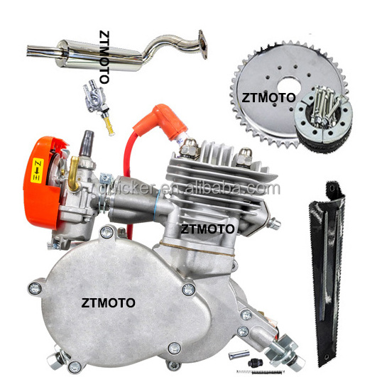 DIY racing gasoline bicycle moped 80cc 85cc bicycle engine kit 2 stroke motorized bike motor